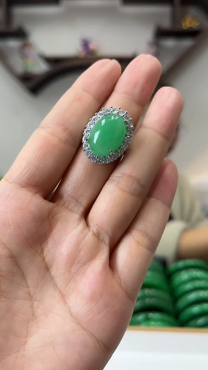 【闪购商品】翡翠戒指未镶嵌闪11 戒指