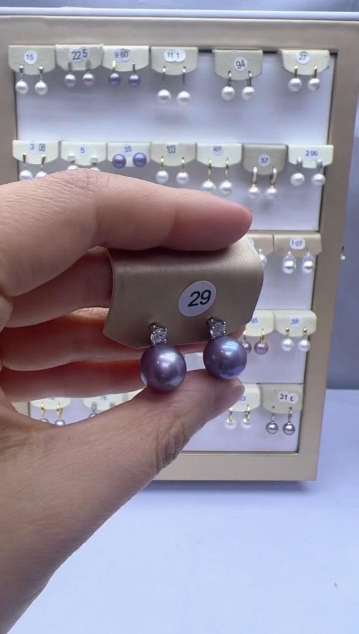 【闪购商品】淡水珍珠耳饰银S925镶嵌29