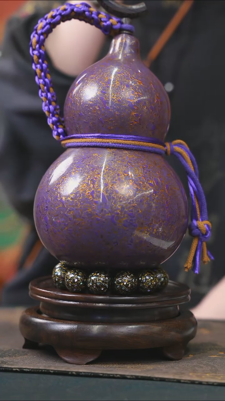 【闪购商品】YC219漆艺酒葫芦不包手串及旋转底座