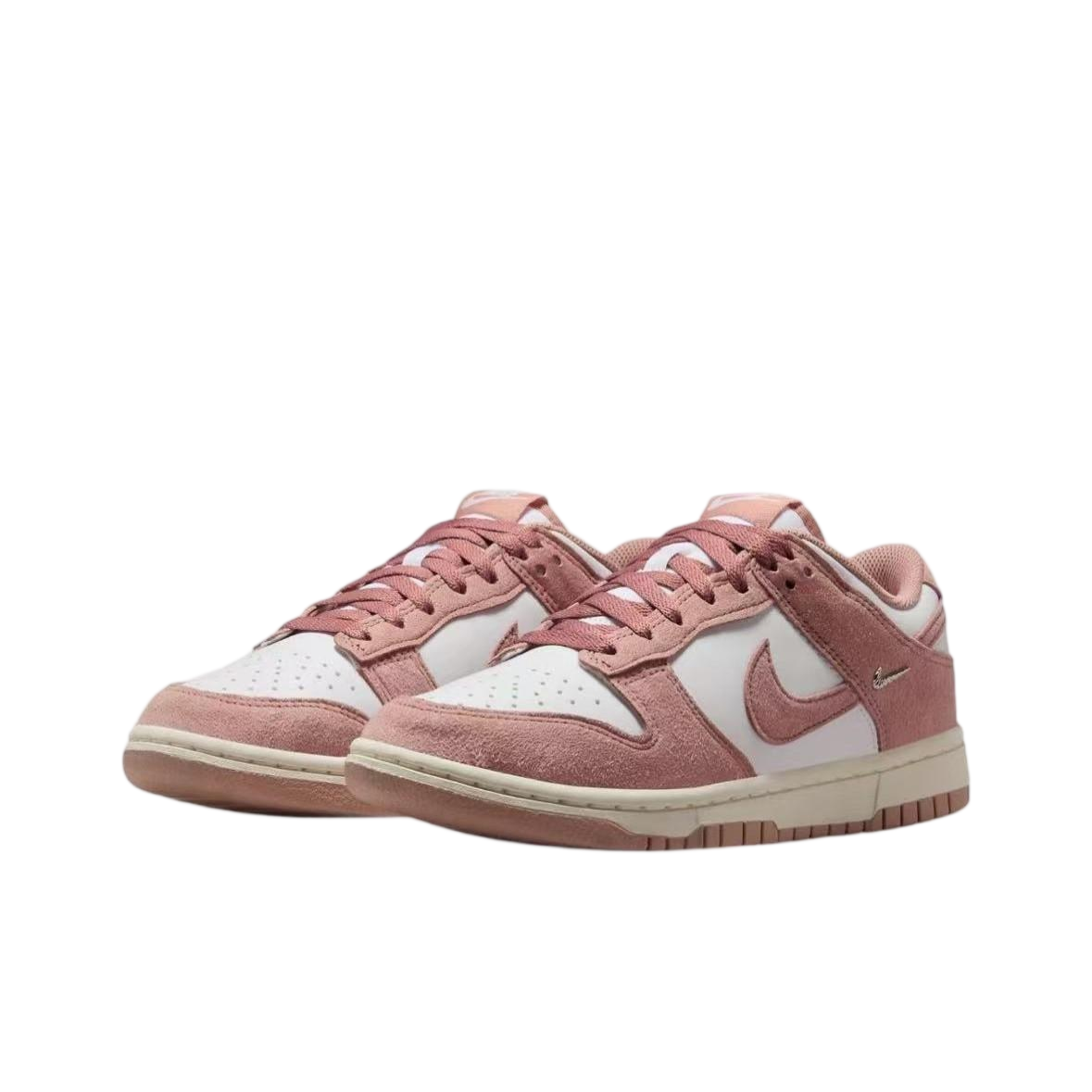 nike/耐克官方女子白粉dunk low潮流复古时尚低帮板鞋-IB4417-102