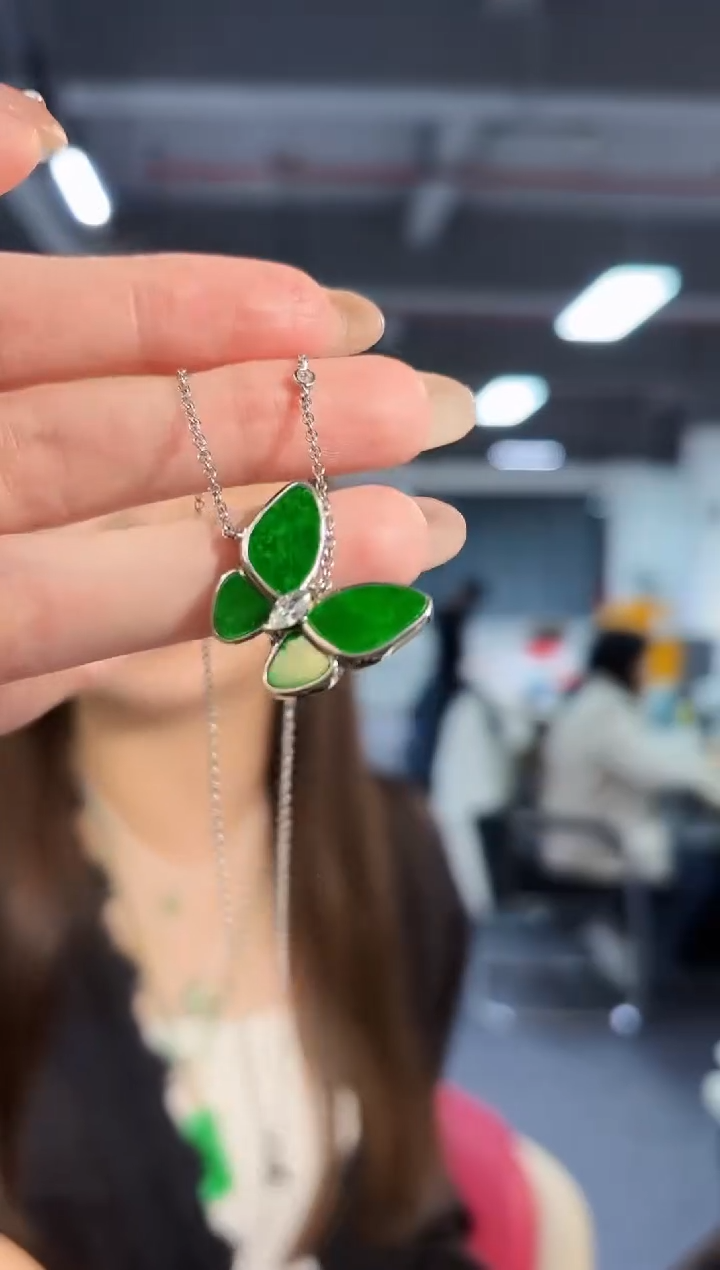 【闪购商品】翡翠颈饰未镶嵌缅料A货/支持复检/一件