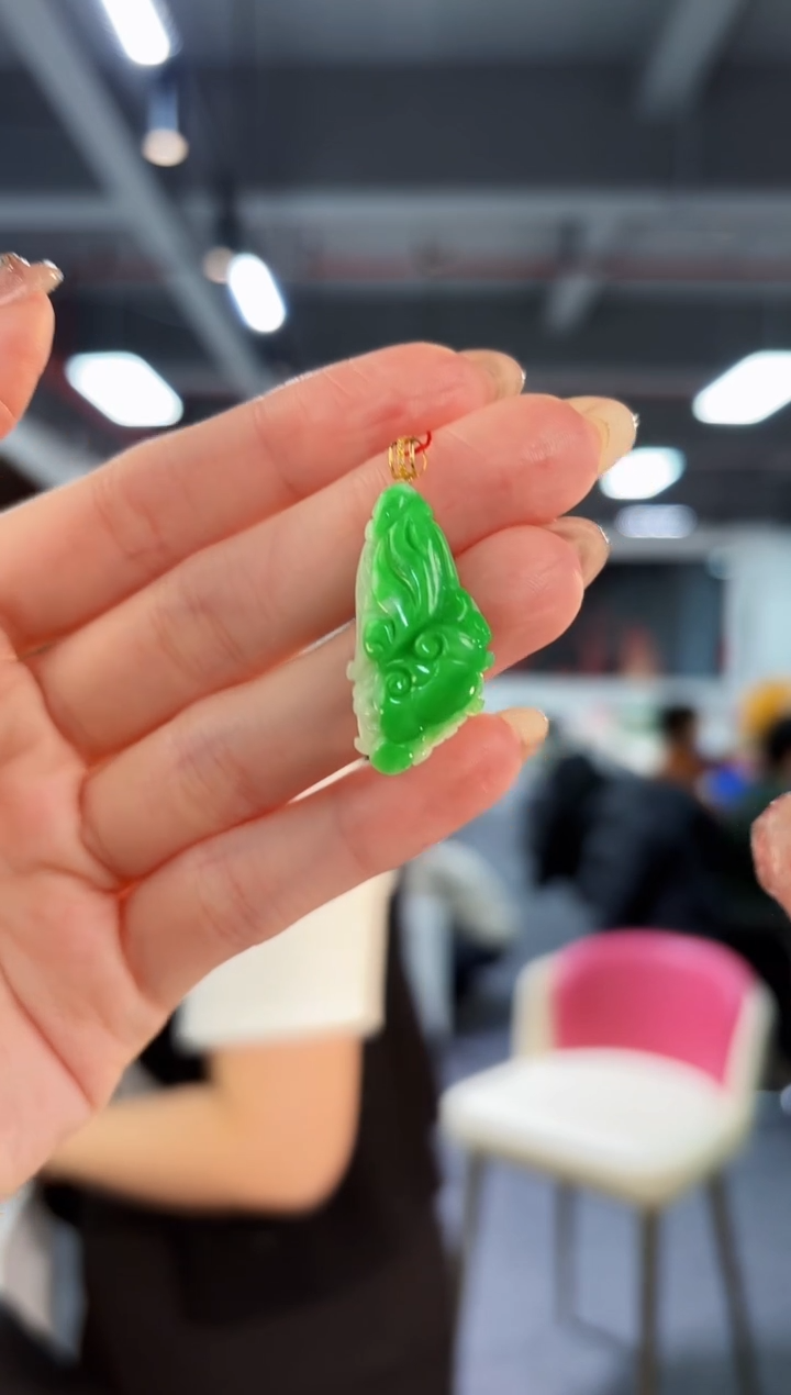 【闪购商品】翡翠颈饰18K金镶嵌缅料A货/支持复检/一件