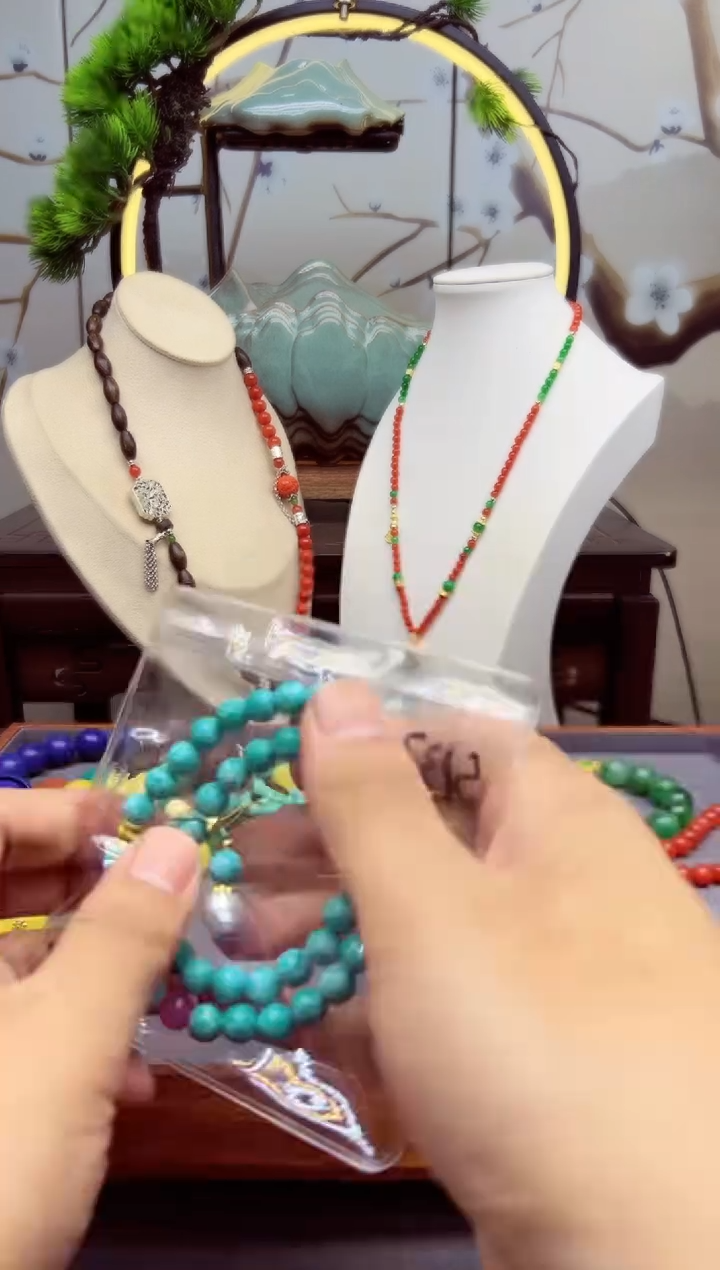 【闪购商品】针钠钙石（海纹石）手链14K金镶嵌s137``````