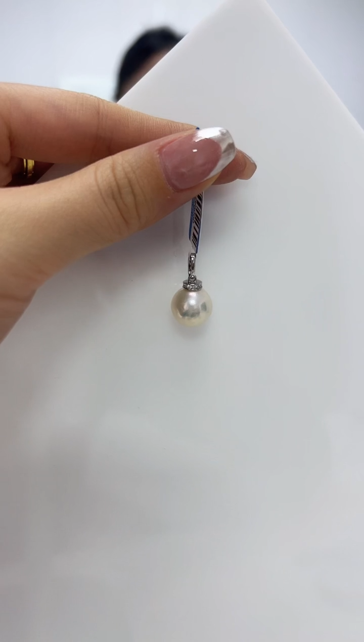 【闪购商品】淡水珍珠DA银S925镶嵌吊坠 B639