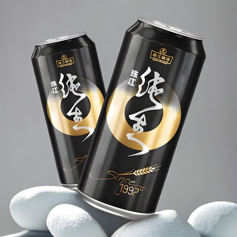 珠江纯生啤酒500毫升12瓶微醺醇厚整箱装