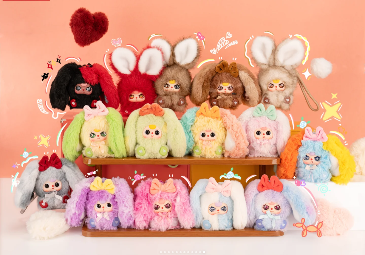 【Alice兔小镇】babaythree娃三岁Alice兔小镇毛绒盲盒潮玩挂件可爱