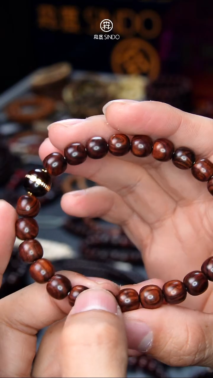 手串/手链黄花梨/降香黄檀海黄开门海汉堡珠8*8.5
