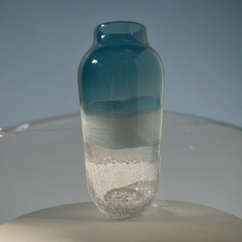 Jenyen臻妍.手工北欧星空蓝冰裂创意插花花器摆件