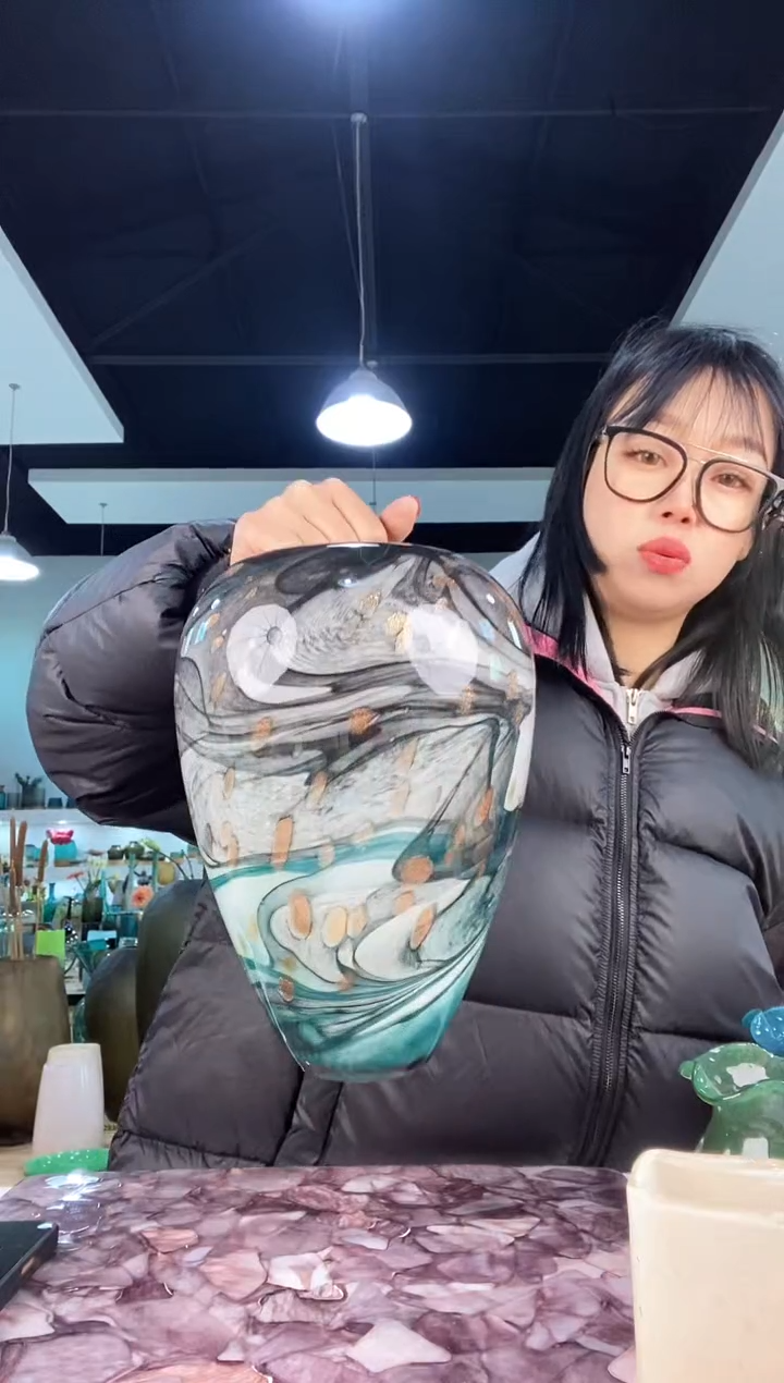 【闪购商品】琉璃慕忆家花瓶小号