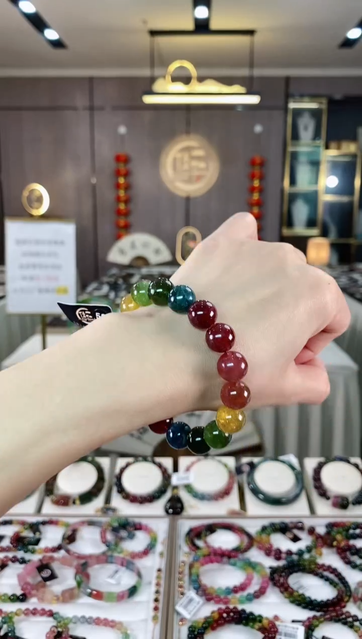 【闪购商品】碧玺单圈手串11mm+未镶嵌（多样性发一条）hon