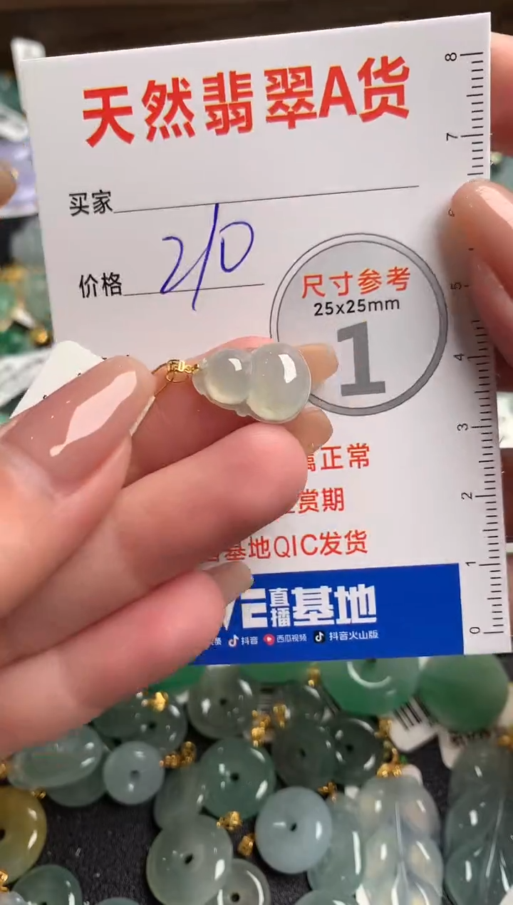 【闪购商品】翡翠颈饰18K金镶嵌0195538681