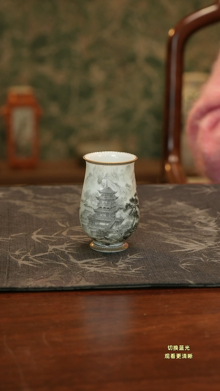 L****）手绘重工墨彩岳阳楼大闻香