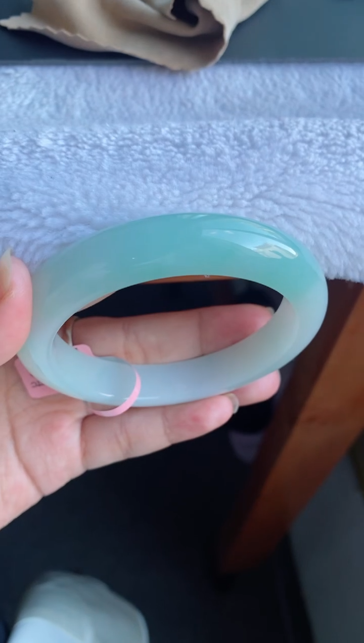 未镶嵌手镯翡翠（必拍 ）0毛孔果冻冰胶底甜果绿 11号