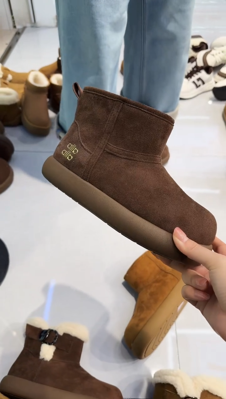 小土豆 加棉 6605 棕色 38码