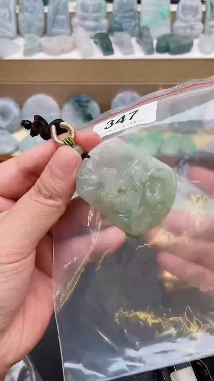 颈饰未镶嵌翡翠天然缅甸翡翠A货347