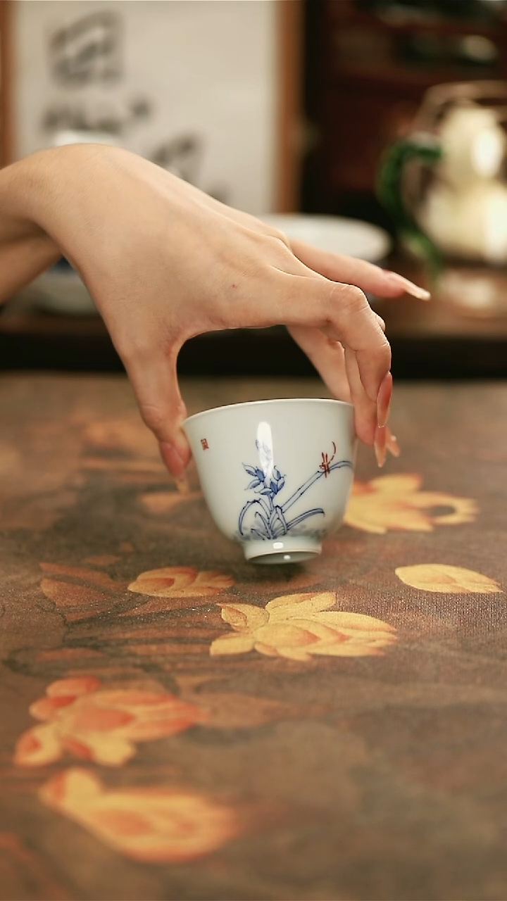 陶瓷手工手绘茶器-5