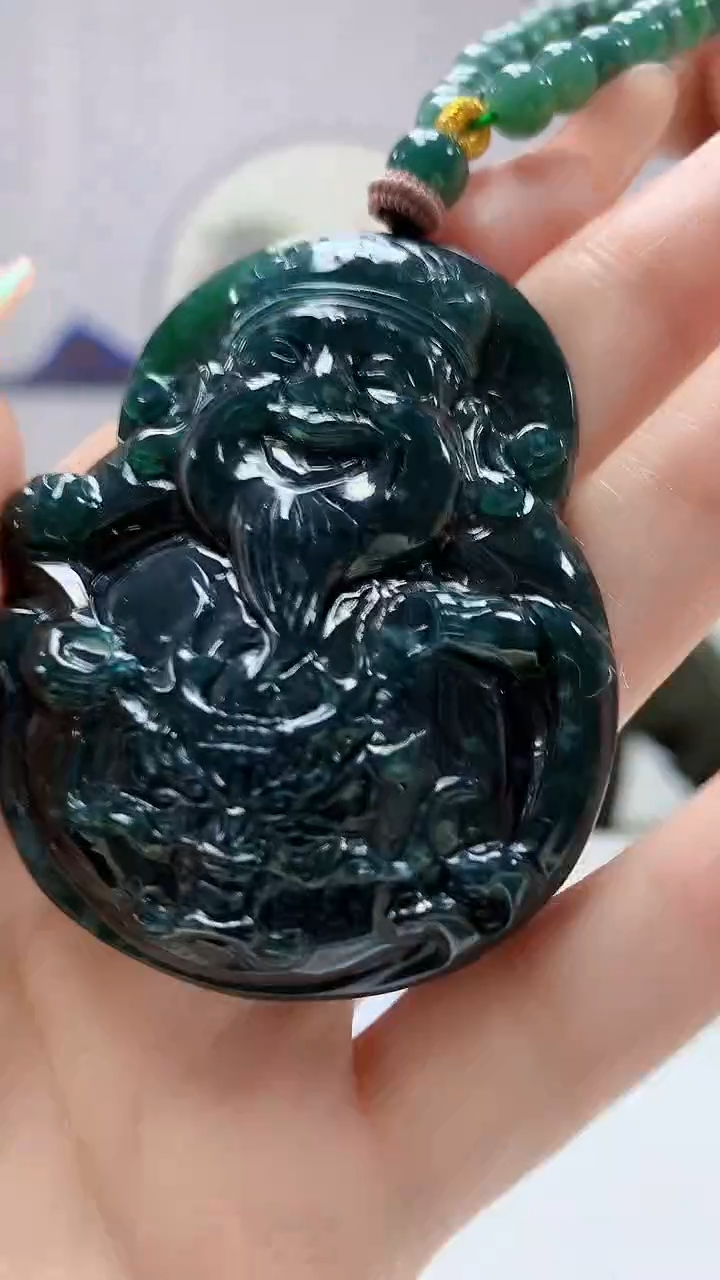 【闪购商品】定制翡翠未镶嵌5152DD-毛货挂件100