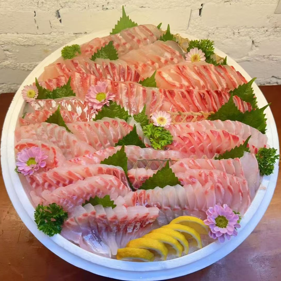 海南铺前野生海鱼刺身