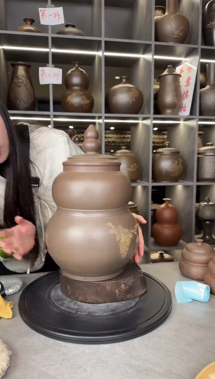 【闪购商品】罐本陶手作坭兴陶3-4斤茶叶罐手工痕迹瑕疵