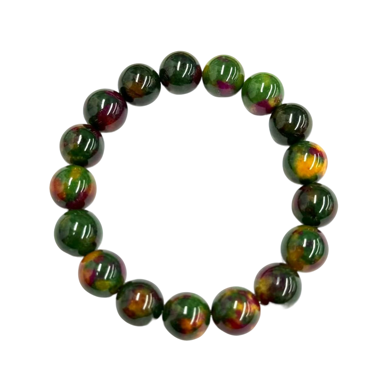 【符老板】s1486-复古设计款原创DIY扁鹊玛瑙圆珠手串-赠礼盒