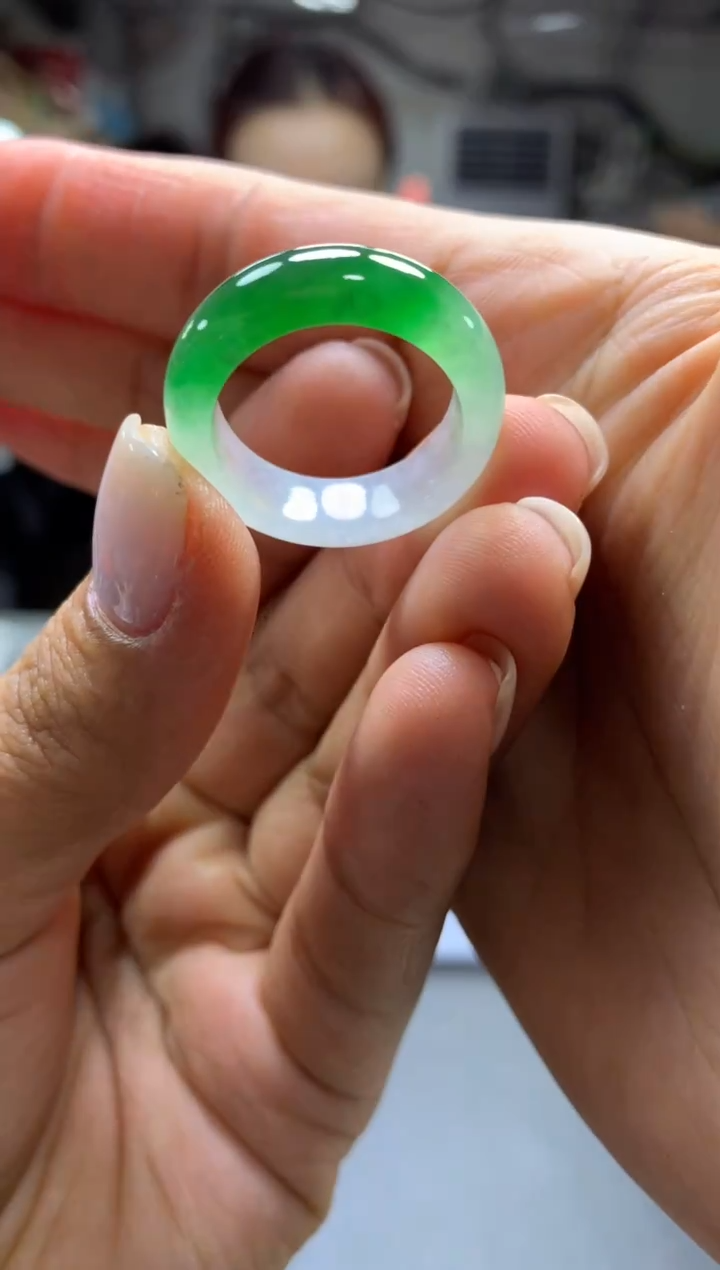 未镶嵌定制翡翠海*戒圈#7999元-毛货需精细抛光