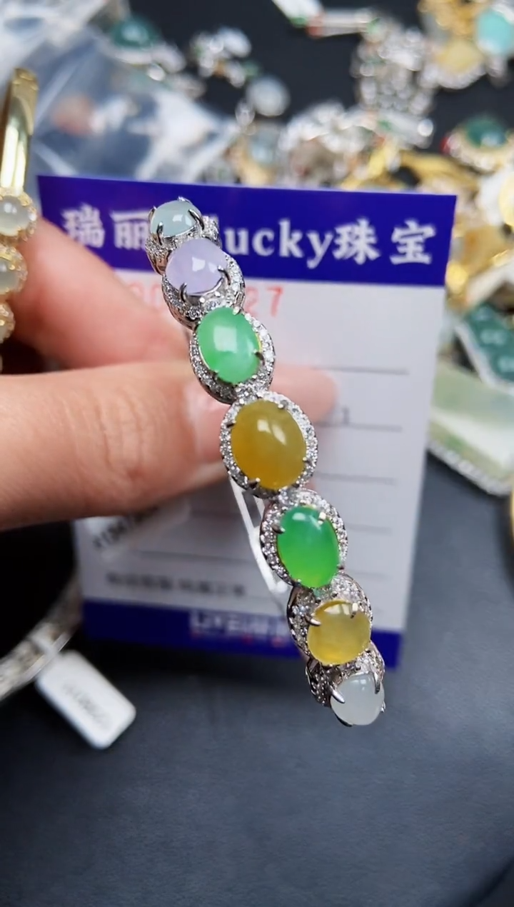 【闪购商品】翡翠颈饰银S925镶嵌1027