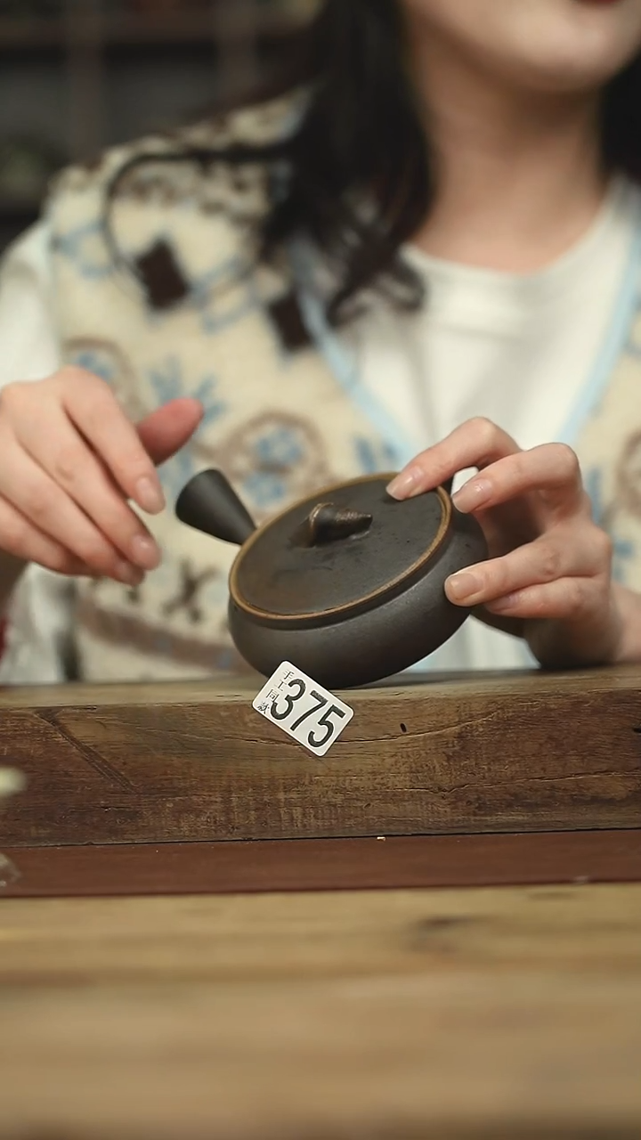 设计师手作款 秤砣小茶壶