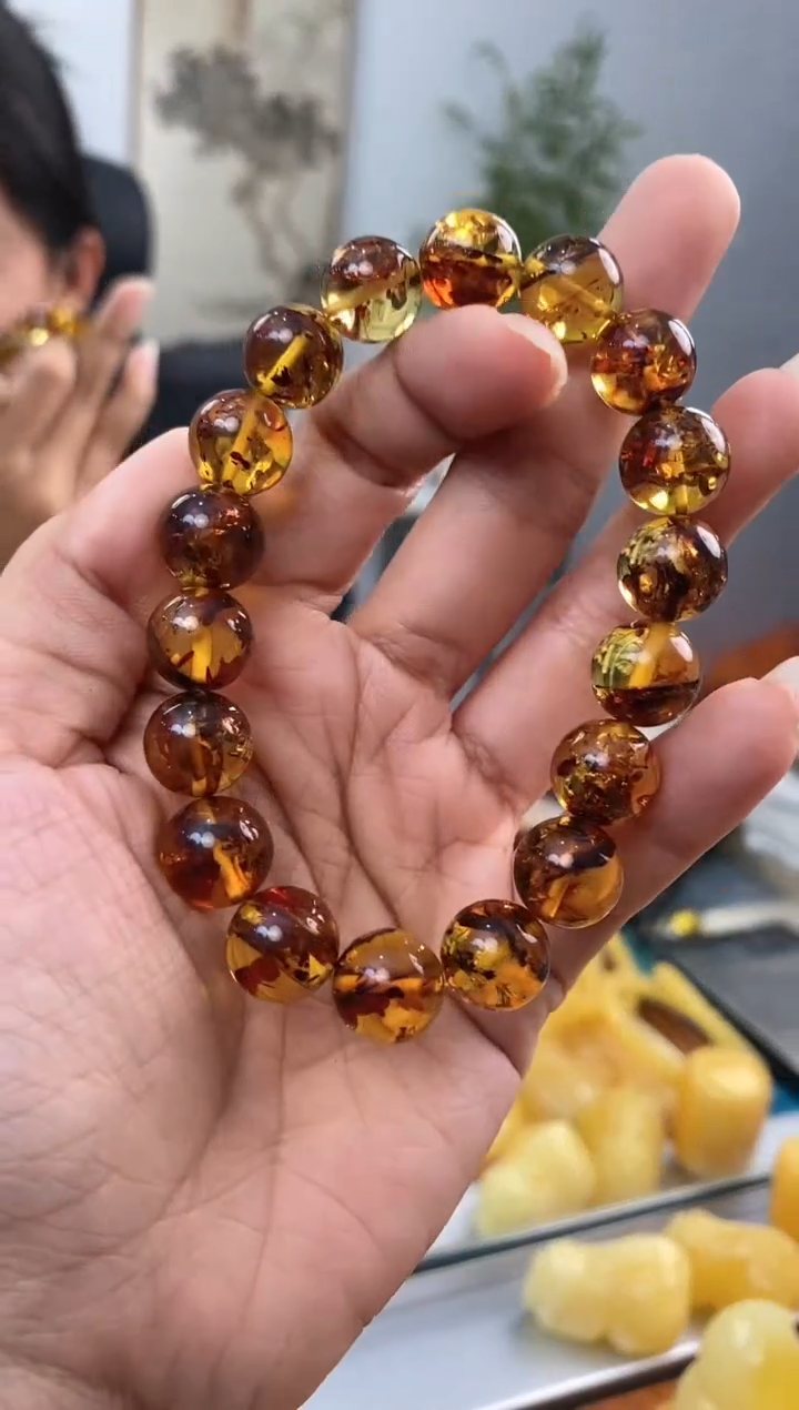 【闪购商品】蜜蜡裸石未镶嵌天然琥珀蜜蜡手串