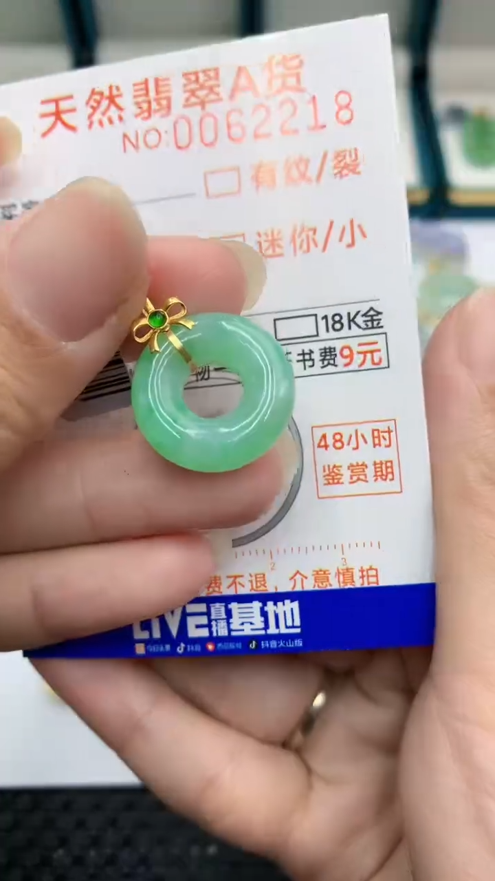 【闪购商品】翡翠颈饰18K金镶嵌            8
