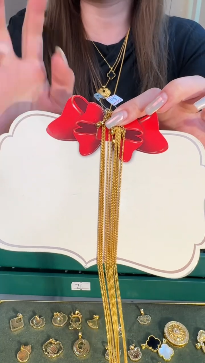 45cm爱心抽拉肖邦链2.35g（多样性发货）