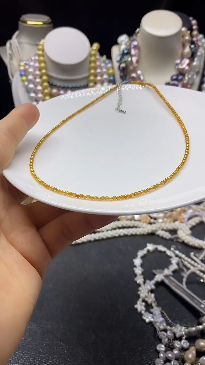 颈饰未镶嵌淡水珍珠多人