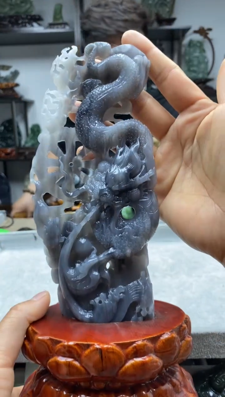 和田玉未镶嵌摆件1