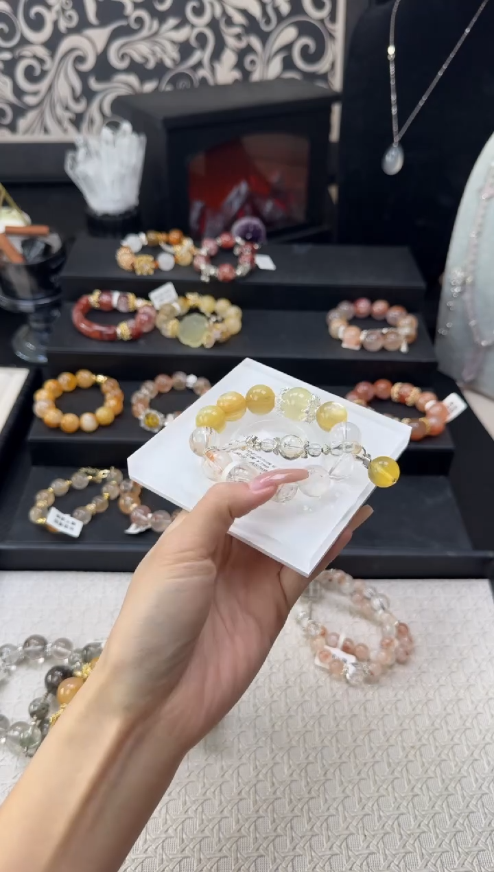 水晶手链未镶嵌智天然水晶 多样性发其一