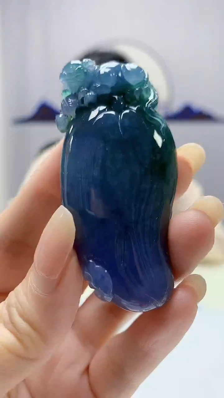 定制翡翠未镶嵌0405DD-毛货挂件