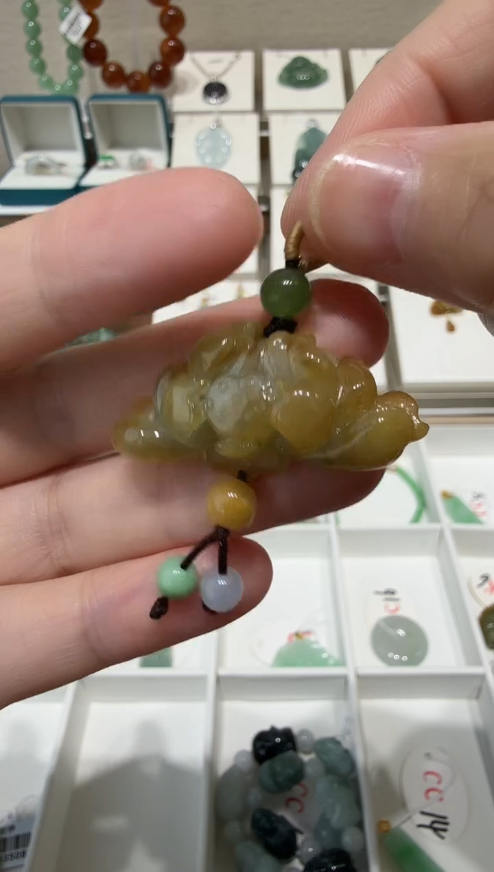 未镶嵌挂件翡翠A货翡翠多样性孤品