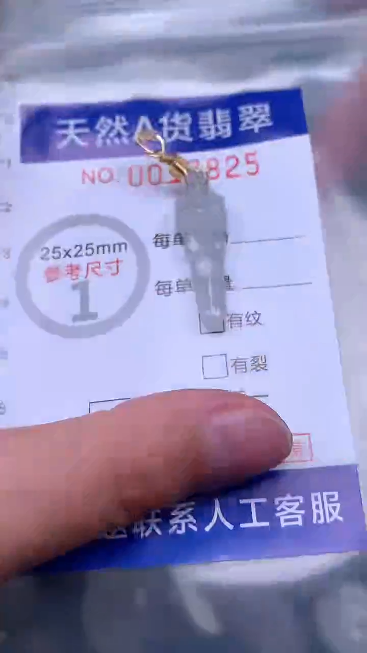 翡翠未镶嵌吊坠(不含链)1