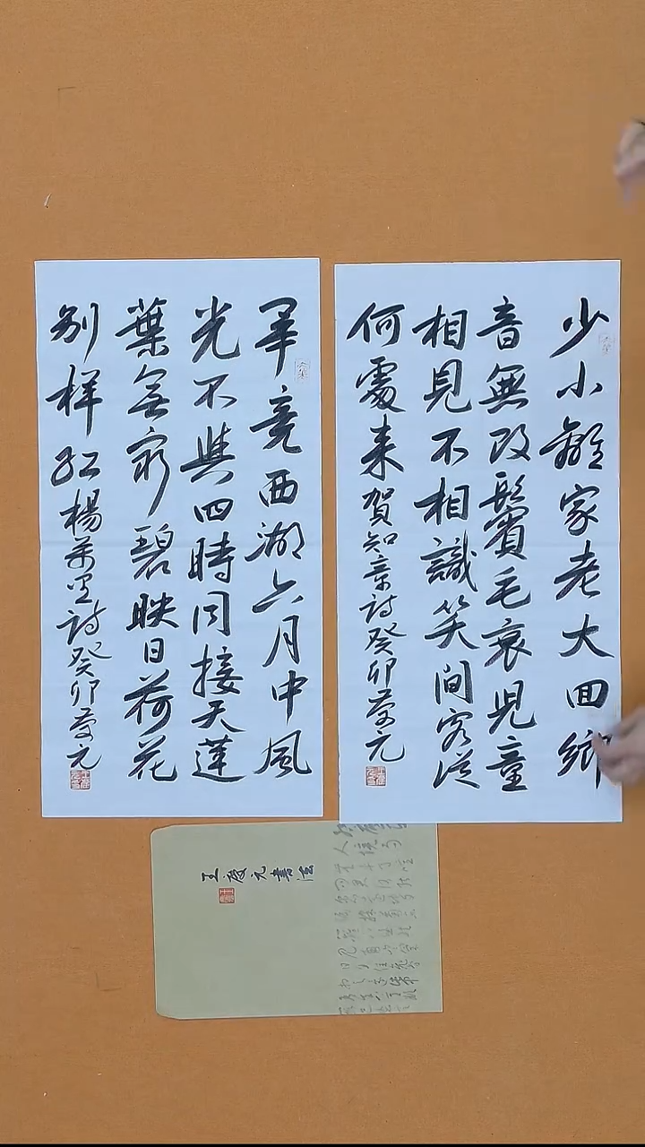 书法王庆元  中理S  青海正主  带信封带合影  34*68*2cm