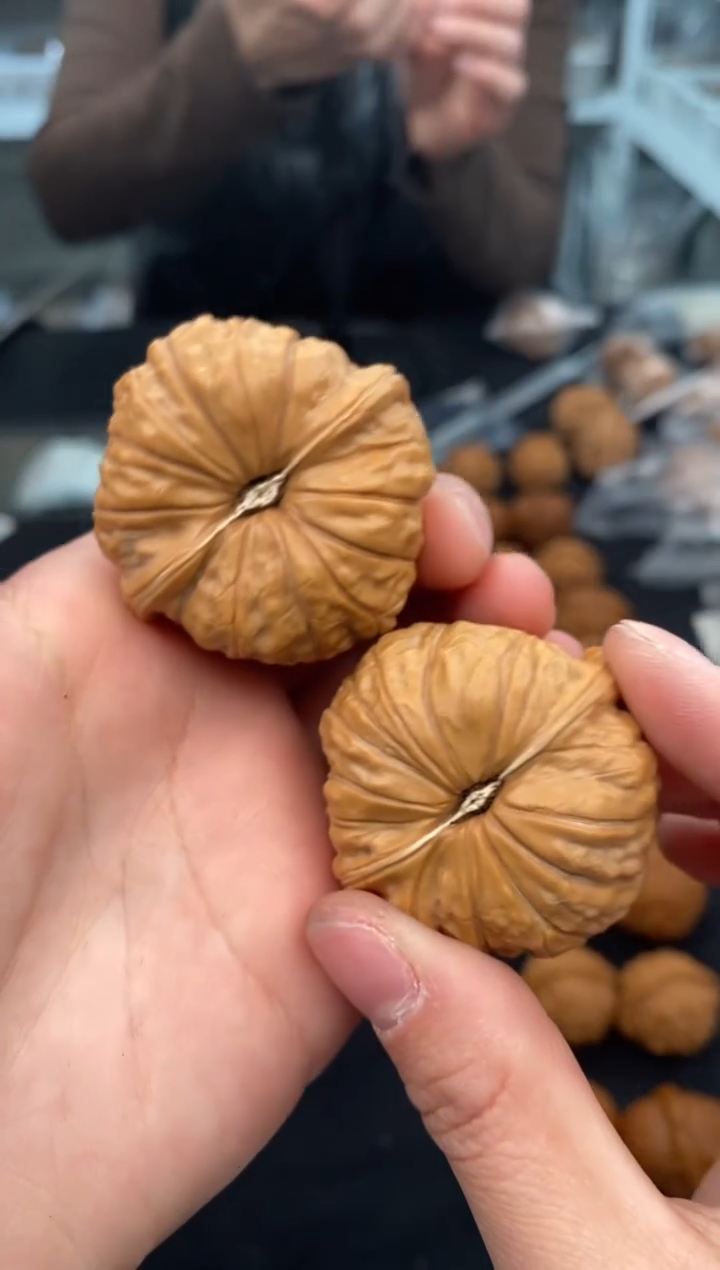 【闪购商品】文玩核桃把件南瓜墩43-u310