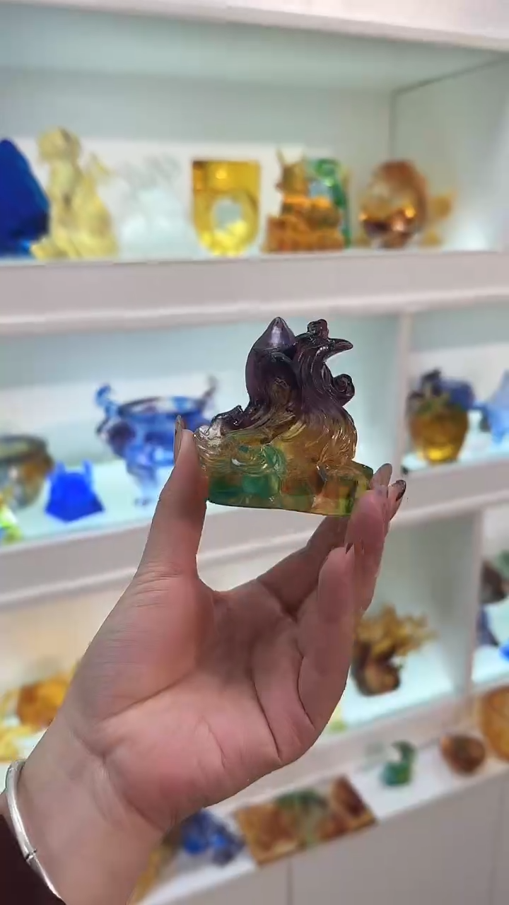 手工艺品琉璃凤凰
