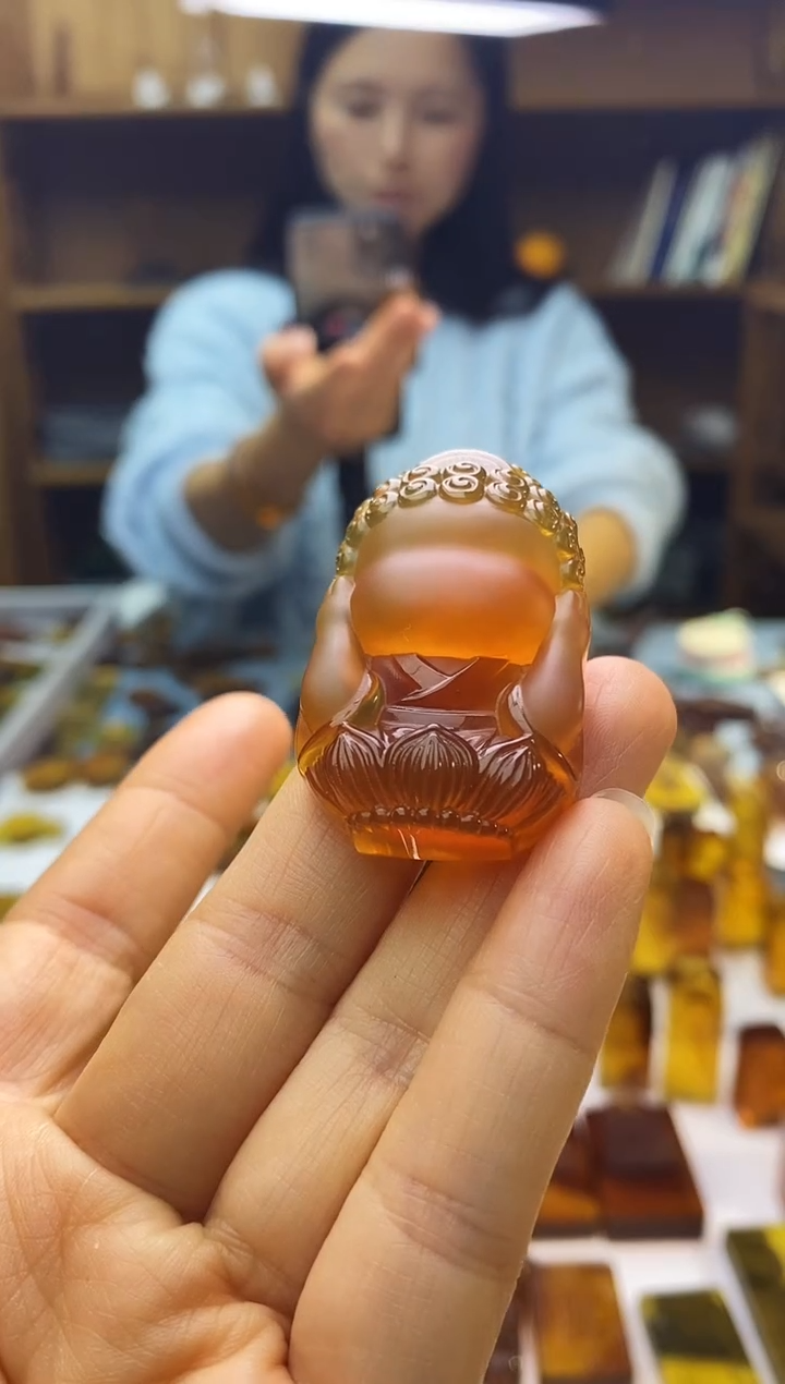 琥珀颈饰未镶嵌SN89-100（悟道·不听）