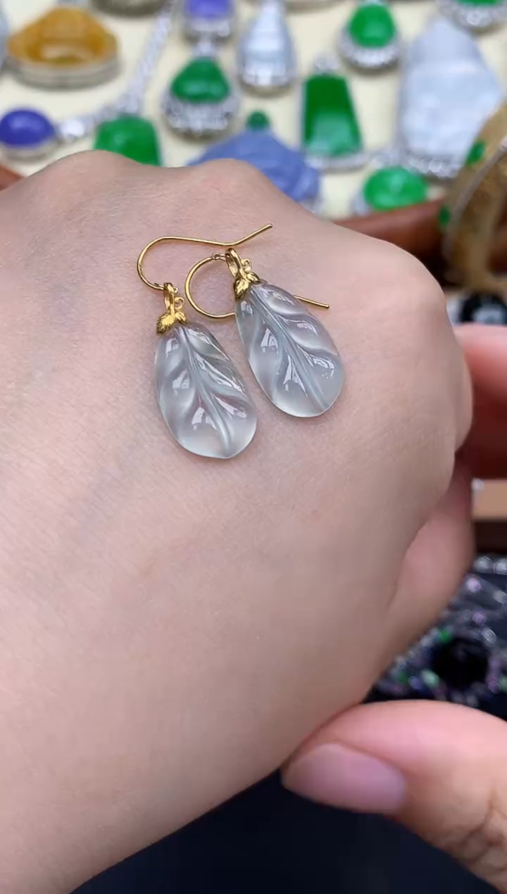 颈饰18K金镶嵌翡翠138-中国好珍宝