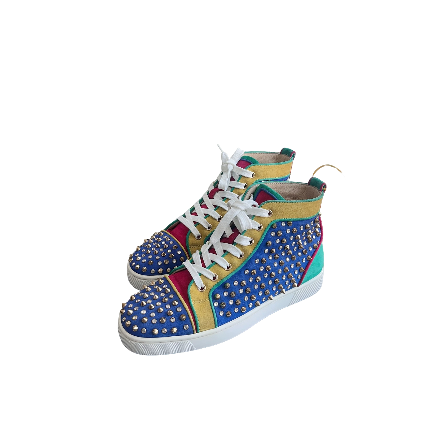 99新 Christian Louboutin/克里斯提·鲁布托 三色板鞋39码us0156