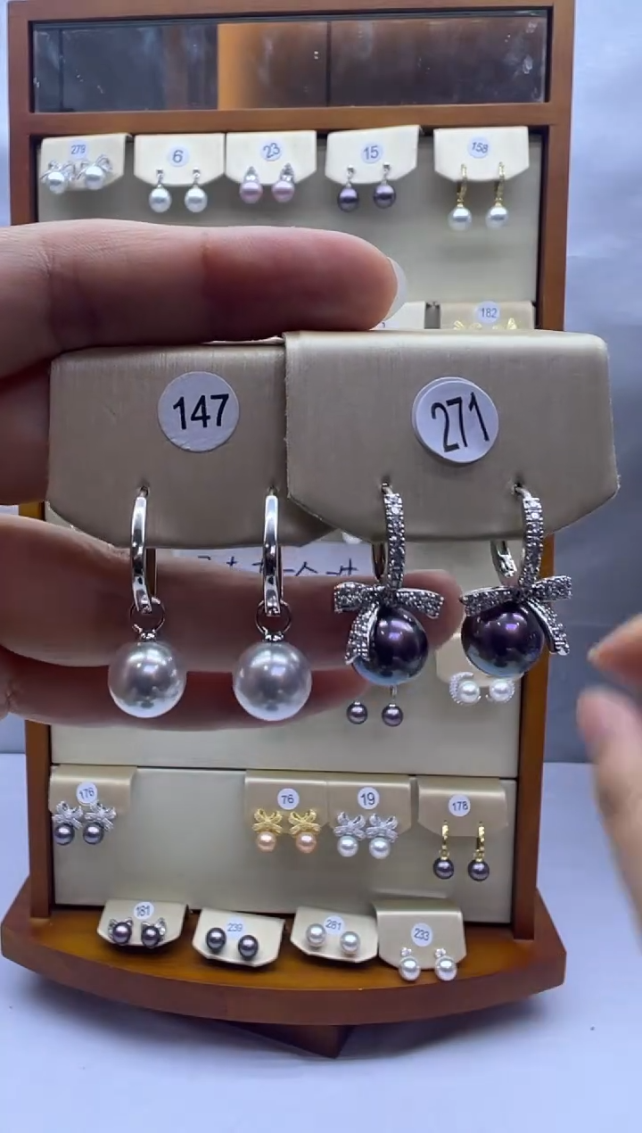 未镶嵌耳饰淡水珍珠147+271