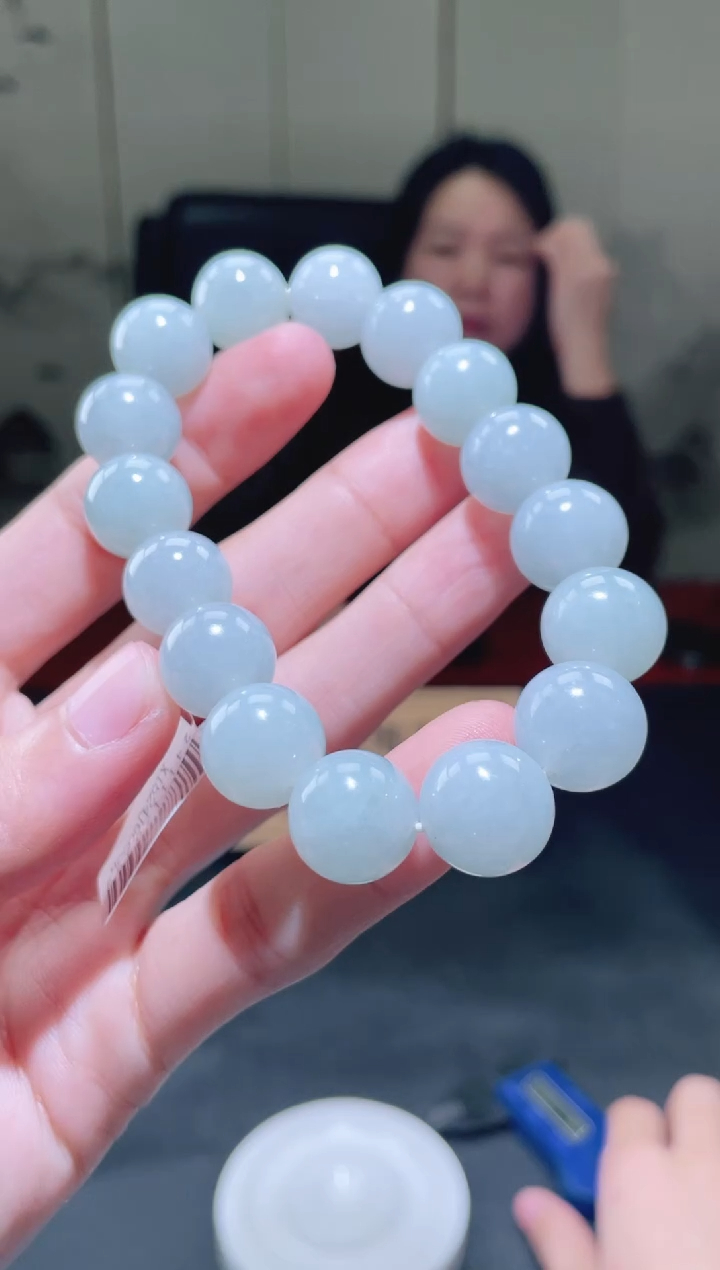 未镶嵌定制翡翠珠串 拍一发一