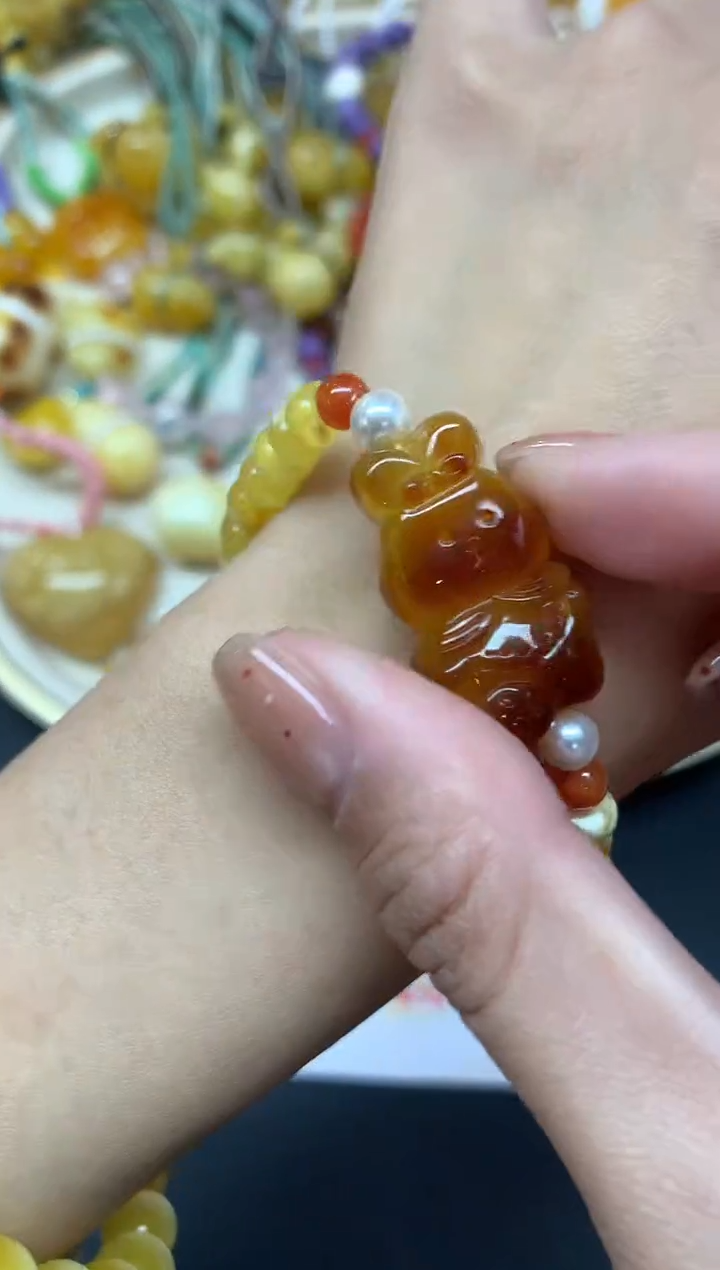 【闪购商品】蜜蜡裸石未镶嵌手串A96|699