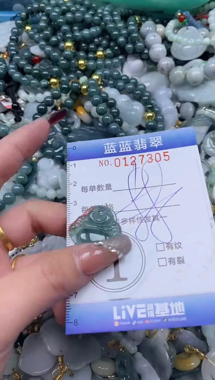 【闪购商品】翡翠颈饰未镶嵌闪购0127305多样性发其一