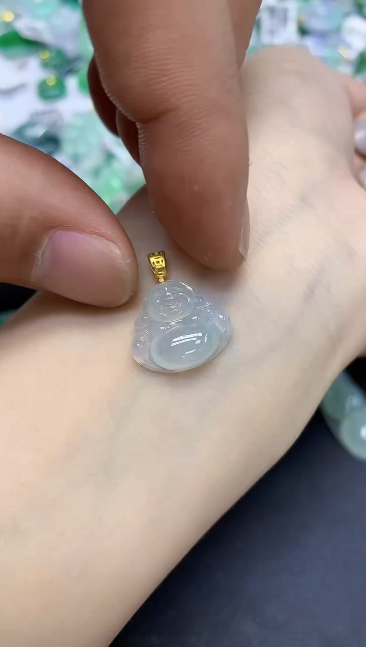 颈饰未镶嵌翡翠天然缅甸翡翠A货百元以上9元证书费自理