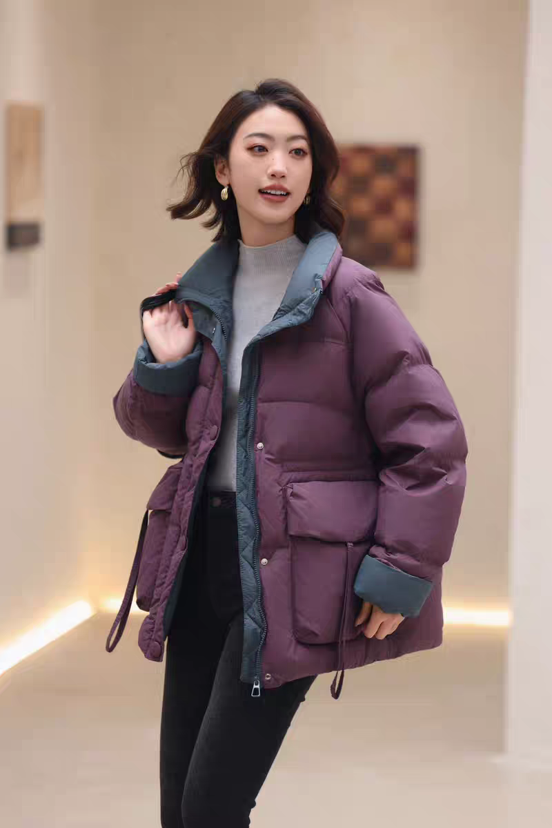 尹清仓2024新款韩版加厚羽绒服女中长款时尚白鸭绒显瘦冬季外套