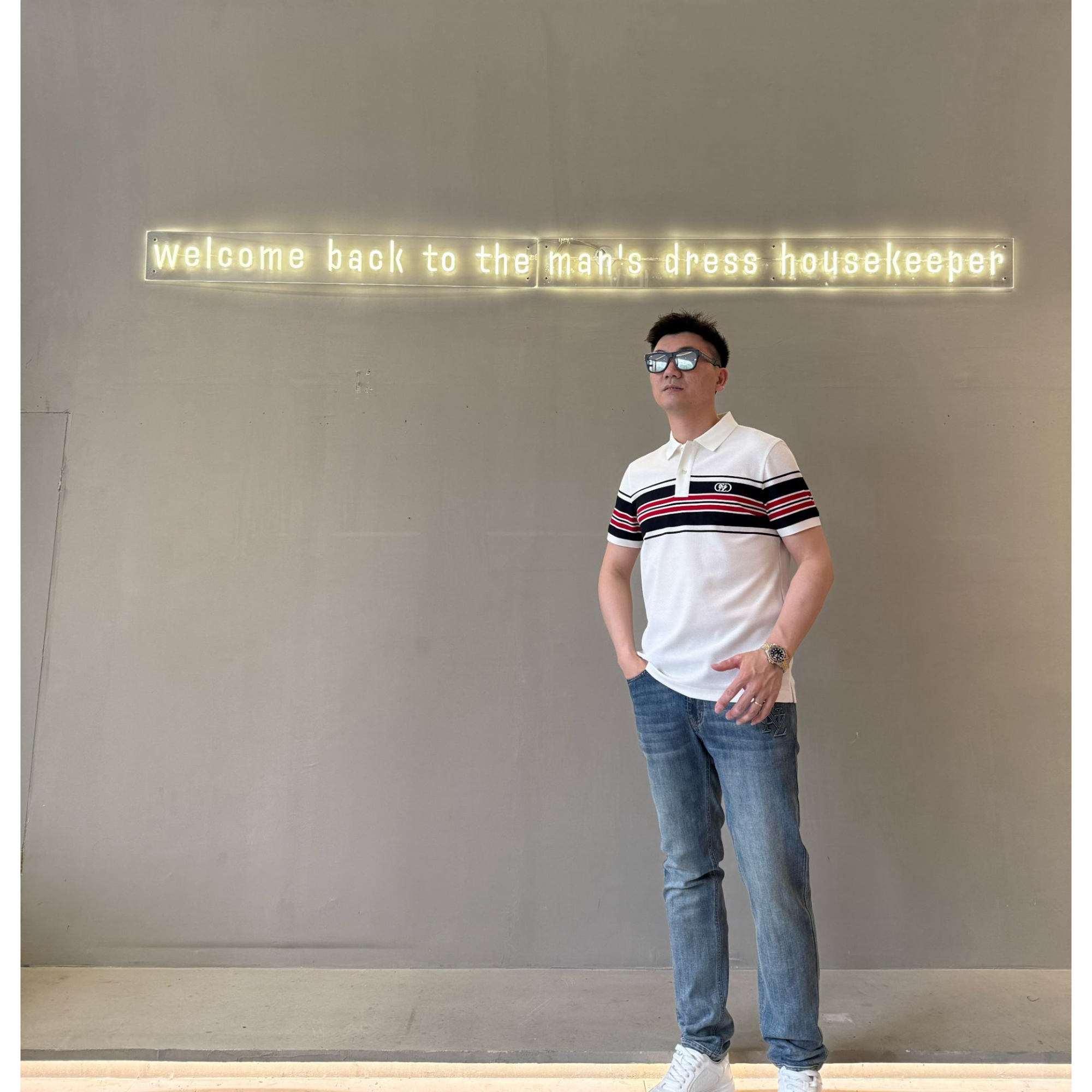 CNZ奢品-2025夏季新款休闲时尚男士POLO衫-LU-3038