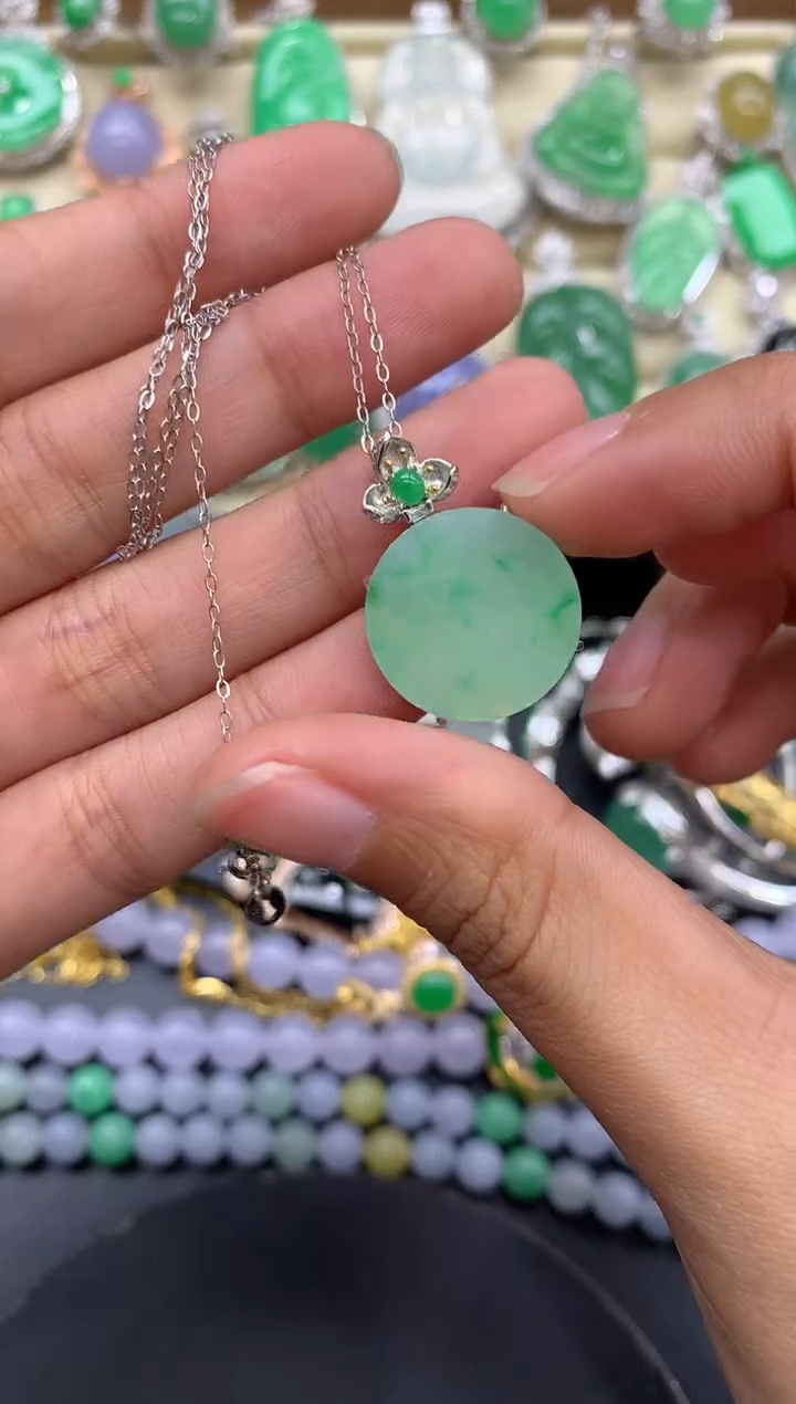 【闪购商品】翡翠颈饰18K金镶嵌239-中国好珍宝